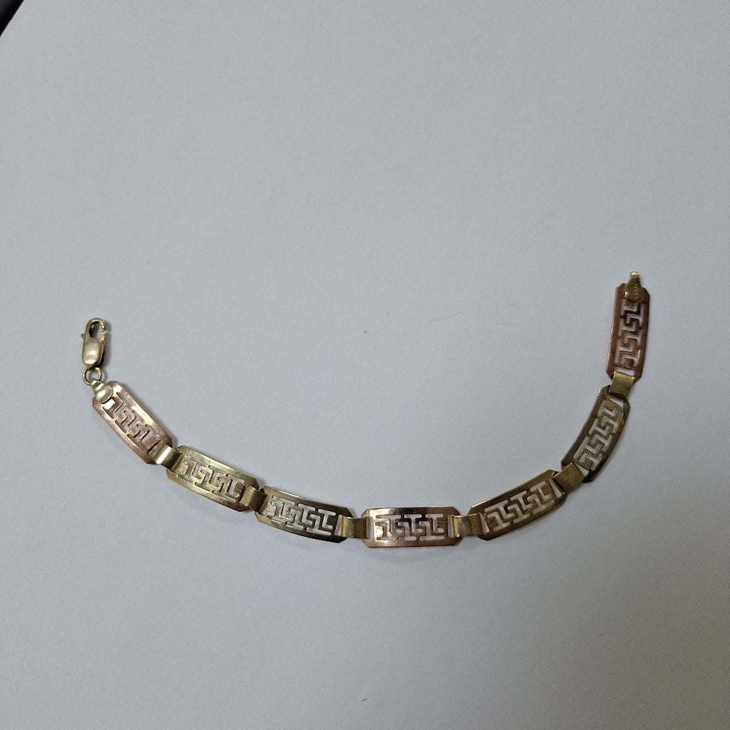 PULSERA ORO COMBINADO 10 K 3,00 GRMS (SEMINUEVO)