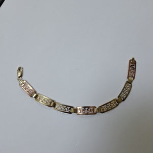 PULSERA ORO COMBINADO 10 K 3,00 GRMS (SEMINUEVO)