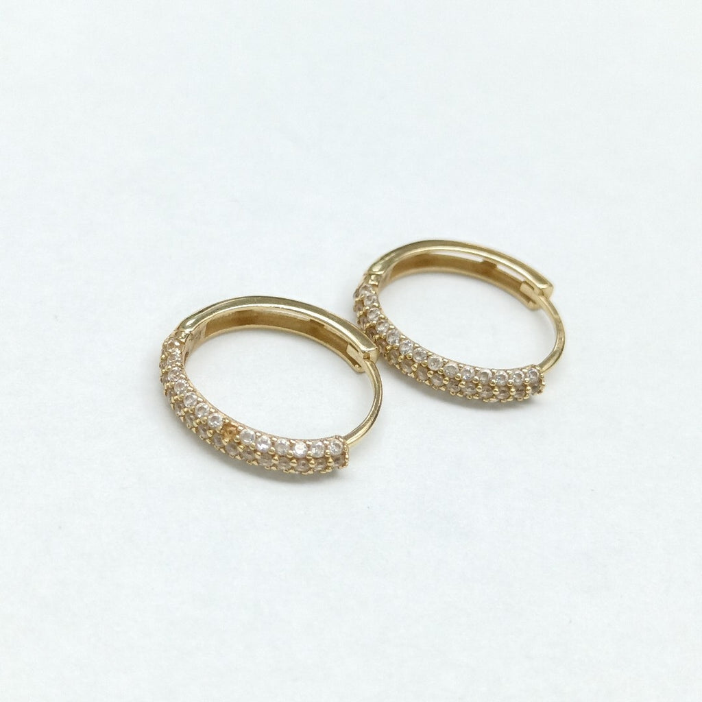 ARRACADAS PAR ORO 14 K 1.5 GRMS (SEMINUEVO)