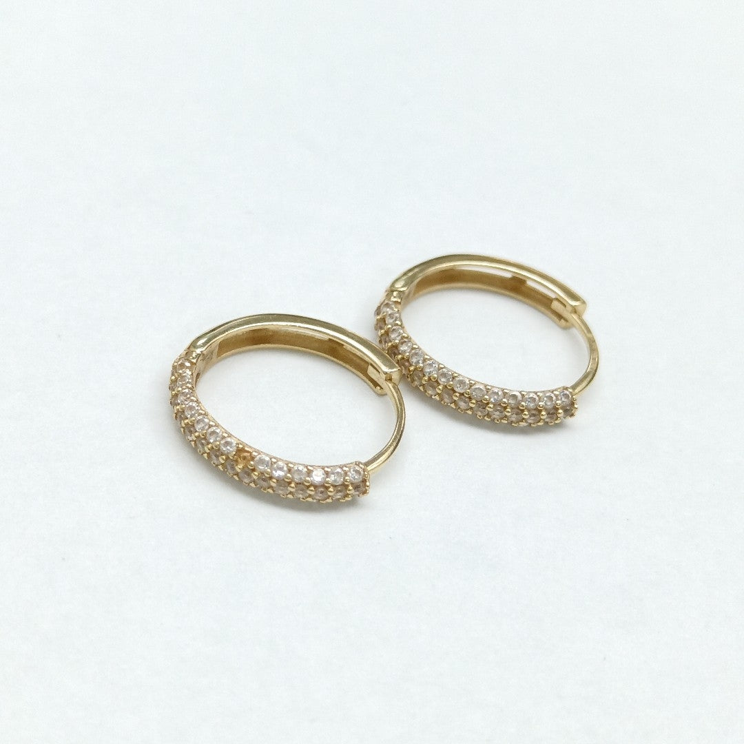 ARRACADAS PAR ORO 14 K 1.5 GRMS (SEMINUEVO)