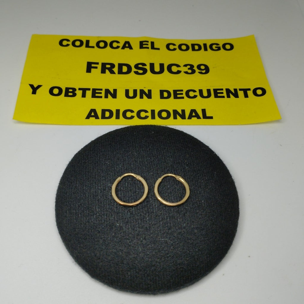 ARRACADAS PAR ORO 10 K 1 GRMS (SEMINUEVO)