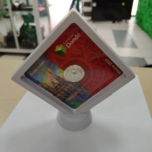 MEDALLA CONMEMORATIVA FRD FÚTBOL MOTIVO QUETZALCÓATL PLATA .925 11.9 GR (NUEVO)