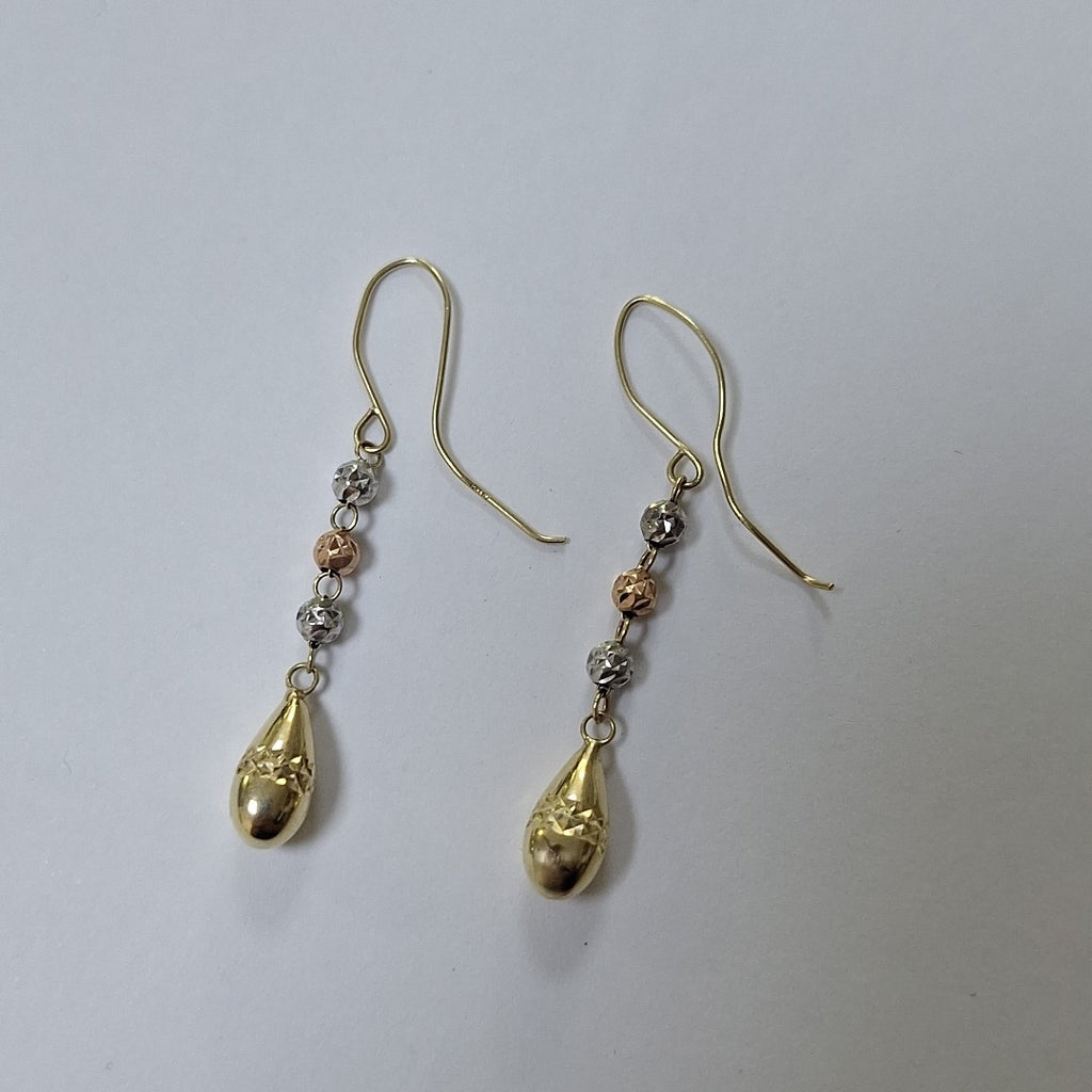 ARETES PAR ORO 14 K 1.2 GRMS (SEMINUEVO)