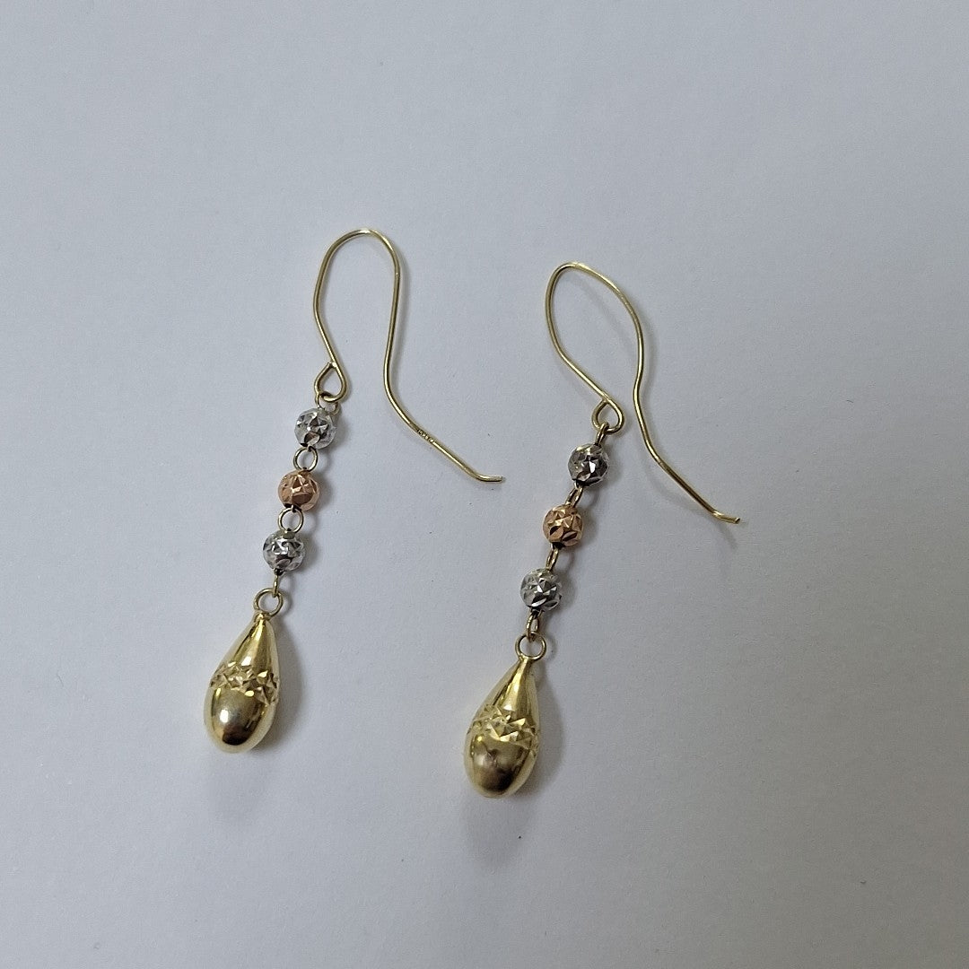 ARETES PAR ORO 14 K 1.2 GRMS (SEMINUEVO)