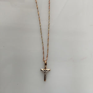 CADENA, CRUCIFIJO ORO 10 K 2 GRMS (SEMINUEVO)