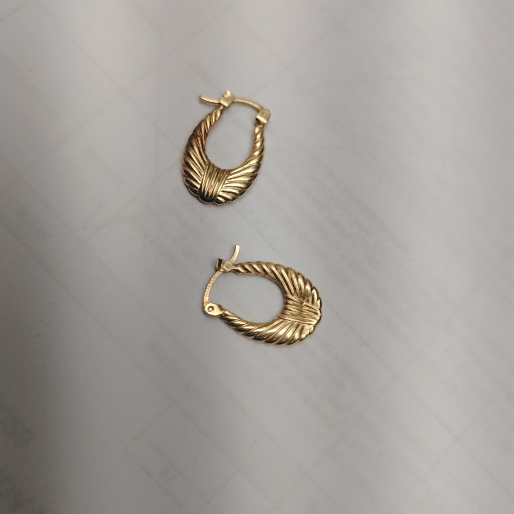 ARRACADAS PAR ORO 14 K 1.5 GRMS (SEMINUEVO)