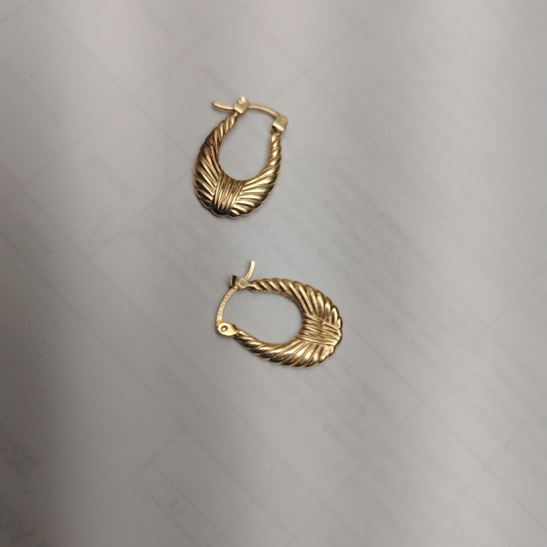 ARRACADAS PAR ORO 14 K 1.5 GRMS (SEMINUEVO)