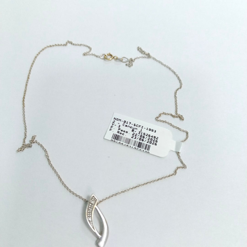 GARGANTILLA ORO BLANCO 14 K 2.2 GRMS (SEMINUEVO)