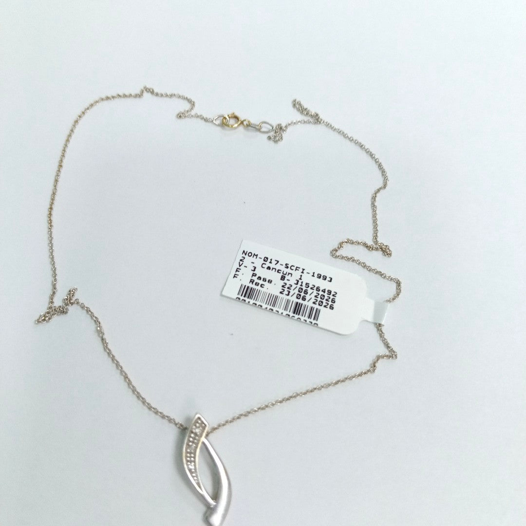 GARGANTILLA ORO BLANCO 14 K 2.2 GRMS (SEMINUEVO)