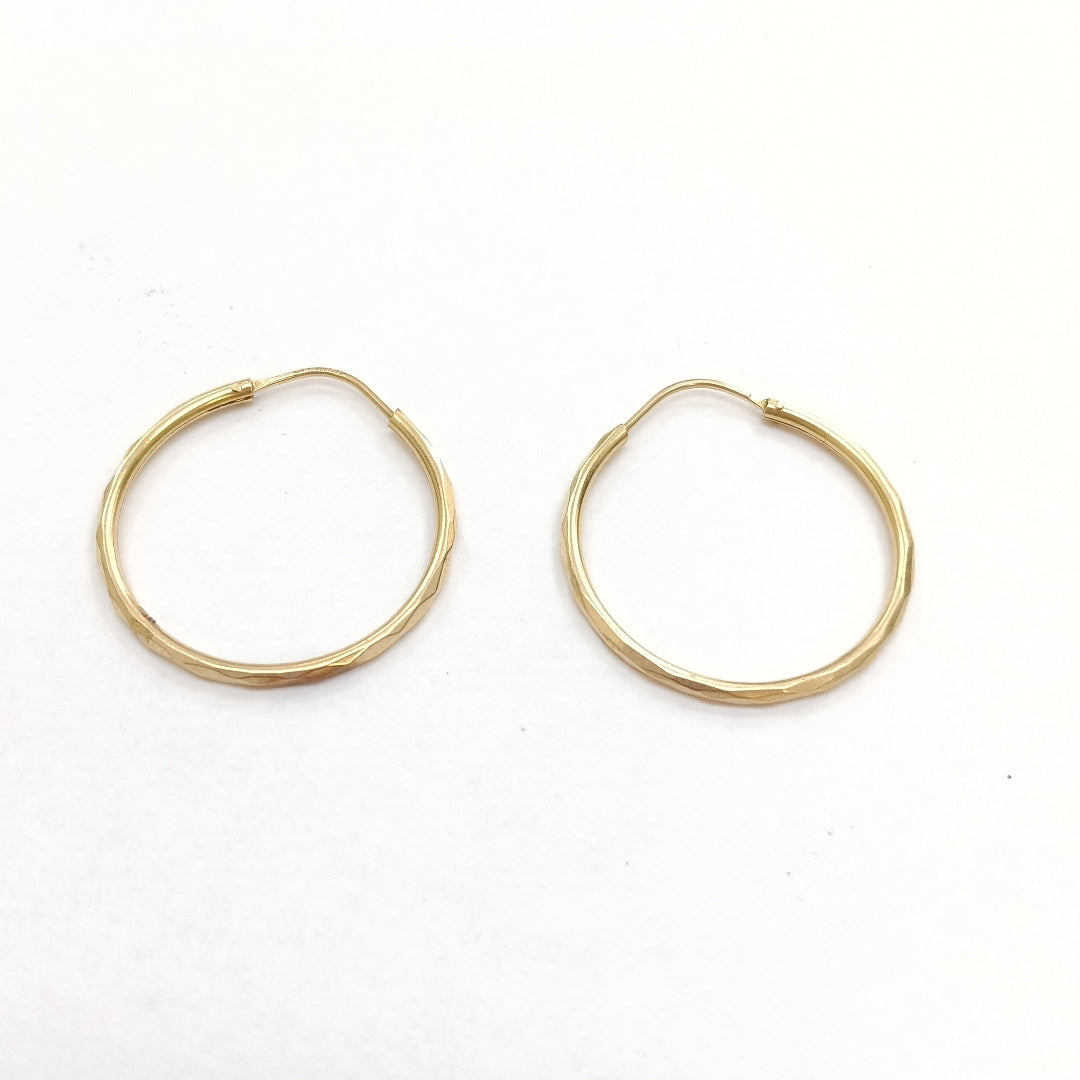 ARRACADAS PAR ORO 14 K 1.7 GRMS (SEMINUEVO)