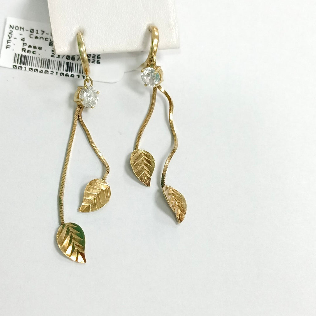 ARETES PAR ORO 14 K 3.2 GRMS (SEMINUEVO)