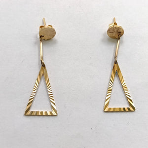 ARETES PAR ORO 14 K 4,70 GRMS (SEMINUEVO)