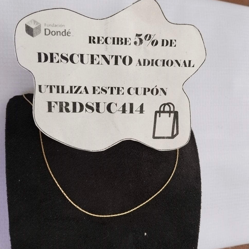CADENA ORO 14 K 2.4 GRMS (SEMINUEVO)