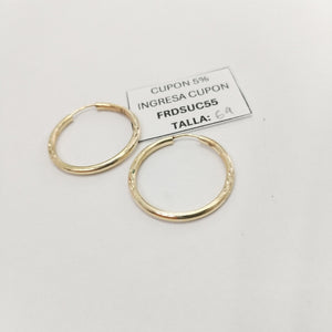 ARRACADAS PAR ORO 14 K 1.7 GRMS (SEMINUEVO)