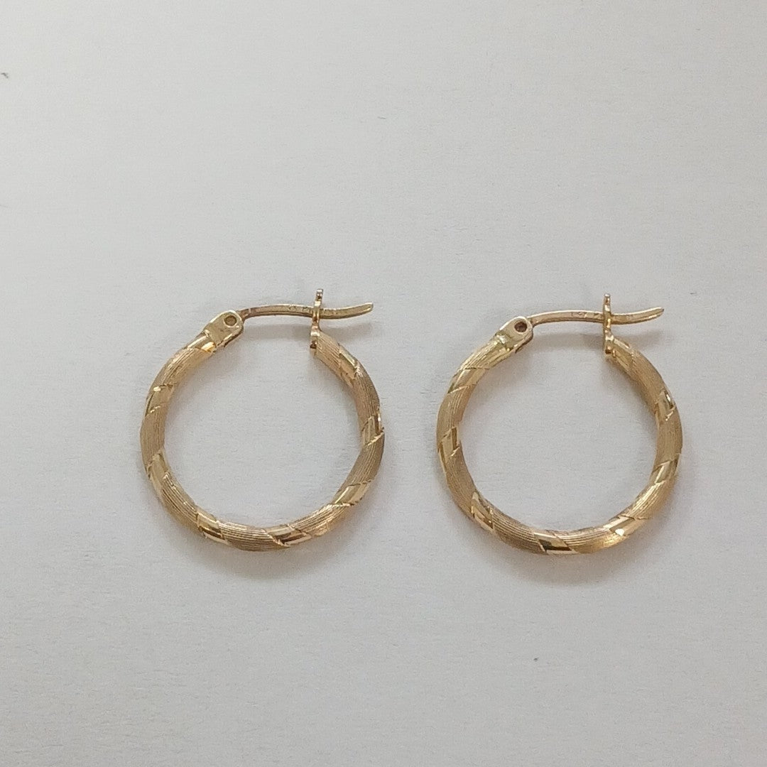 ARRACADAS PAR ORO 14 K 2,00 GRMS (SEMINUEVO)