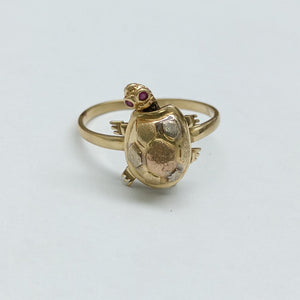 ANILLITO ORO, ORO COMBINADO 14 K 3.1 GRMS (SEMINUEVO)