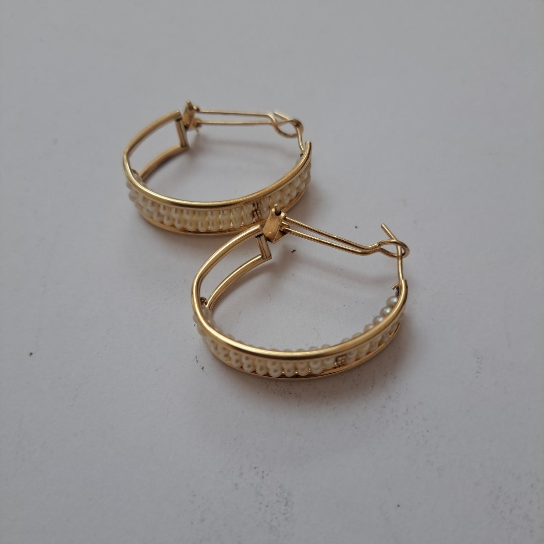ARRACADAS PAR ORO 10 K 6.7 GRMS (SEMINUEVO)