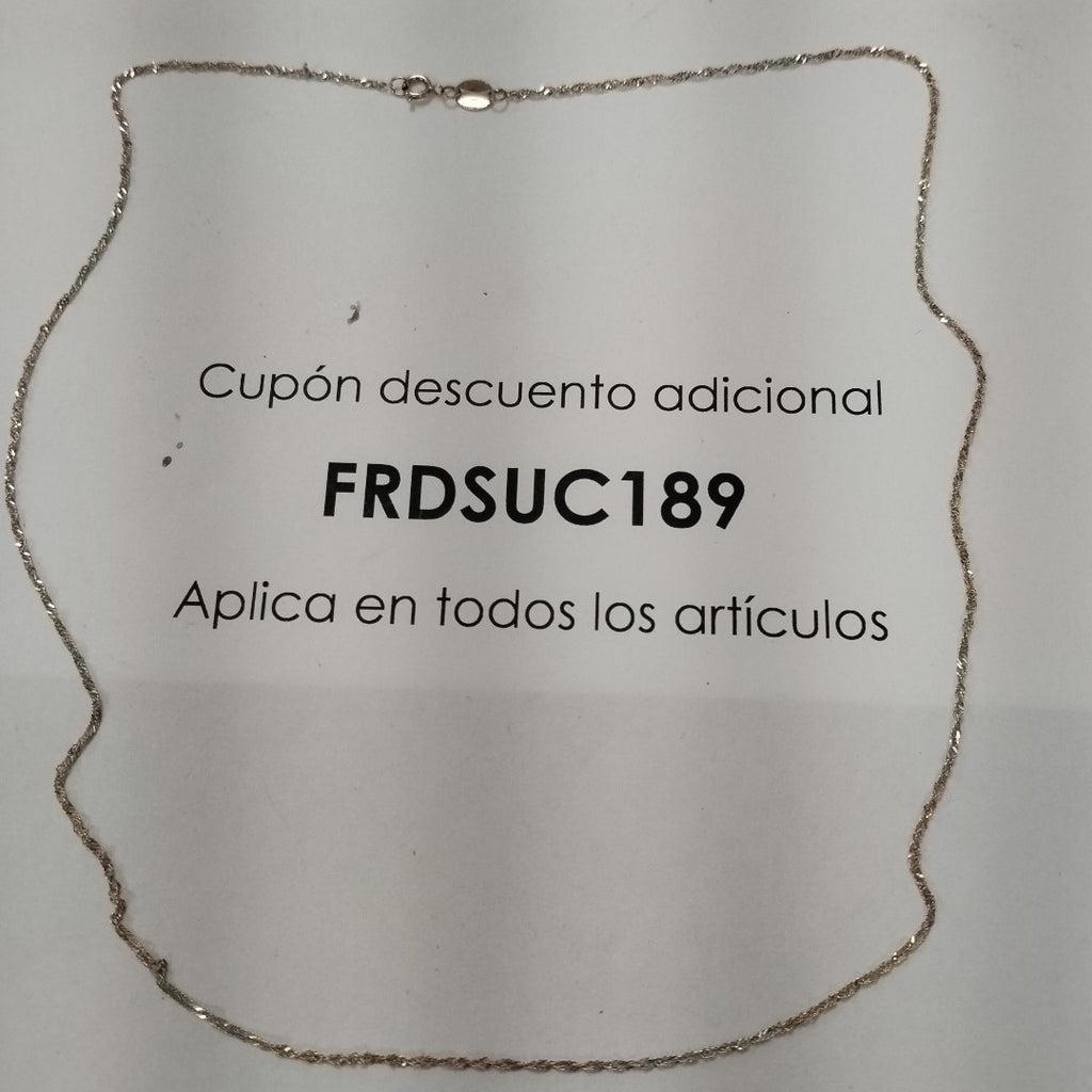 CADENA ORO COMBINADO 10 K 0.9 GRMS (SEMINUEVO)