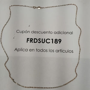 CADENA ORO COMBINADO 10 K 0.9 GRMS (SEMINUEVO)