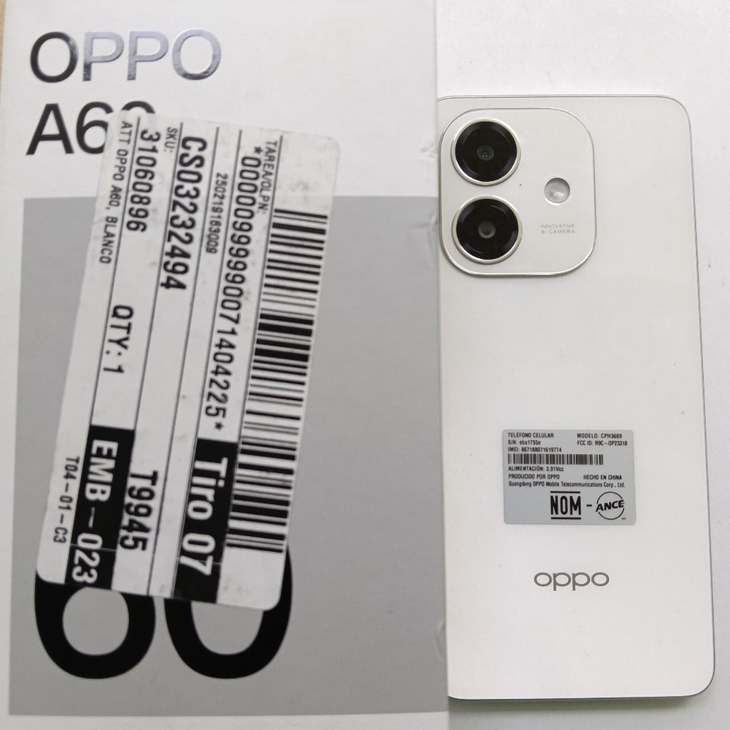 CELULAR OPPO A60 CPH3669 256 GB 8 GB RAM (SEMINUEVO)