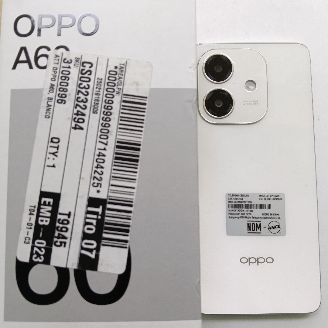 CELULAR OPPO A60 CPH3669 256 GB 8 GB RAM (SEMINUEVO)