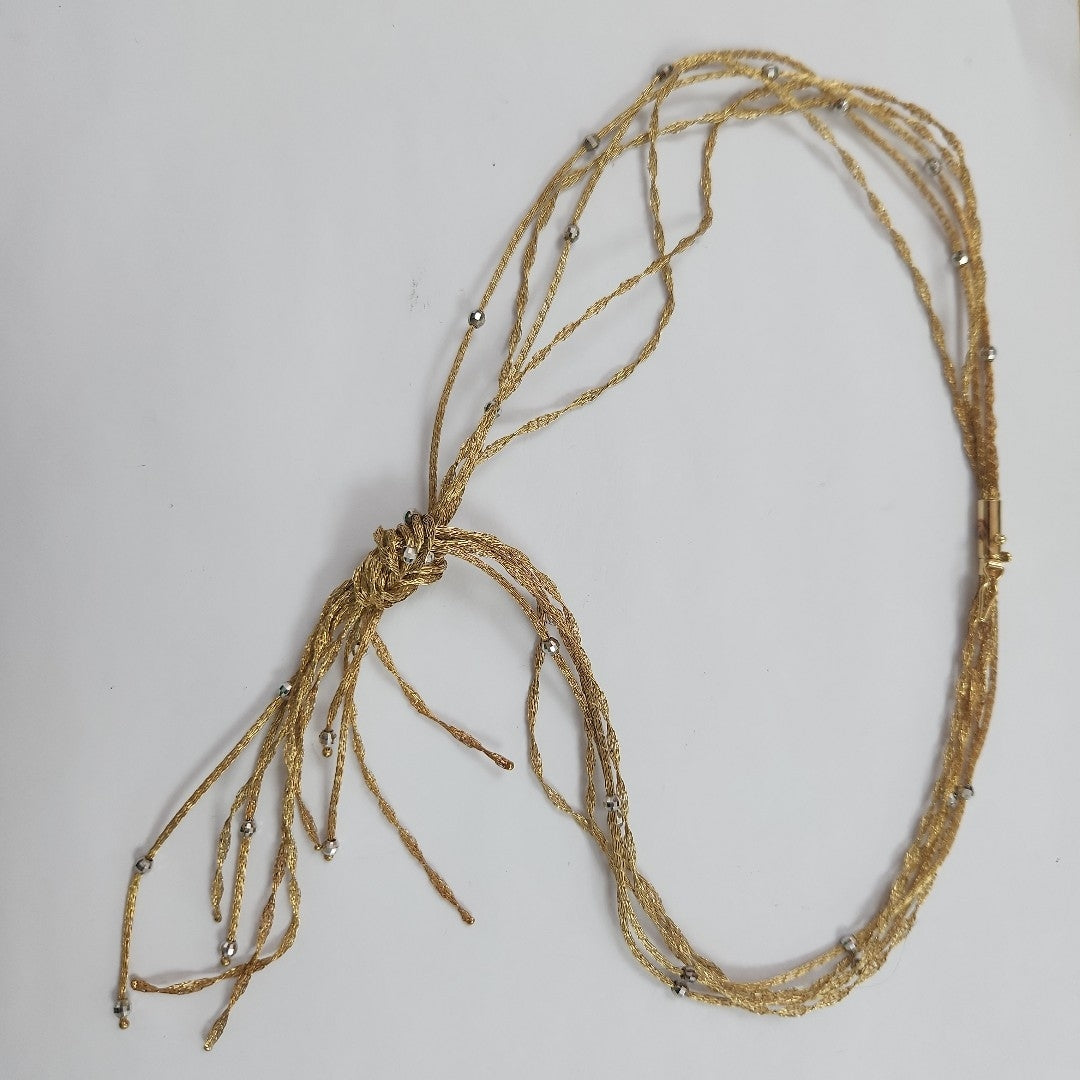 GARGANTILLA ORO, ORO PLATINO 14 K 18.5 GRMS (SEMINUEVO)
