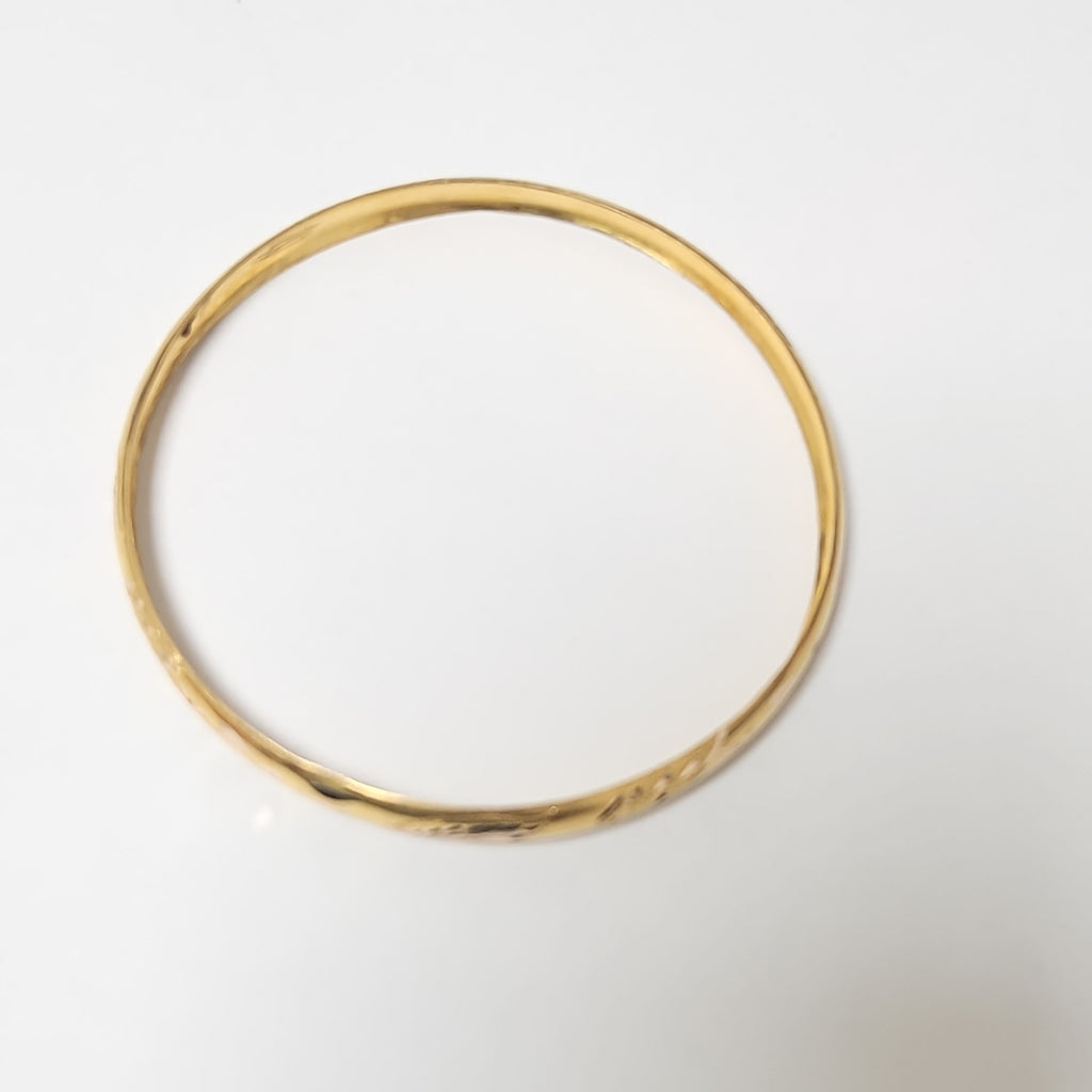 PULSERA RIGIDA ORO 10 K 6,30 GRMS (SEMINUEVO)