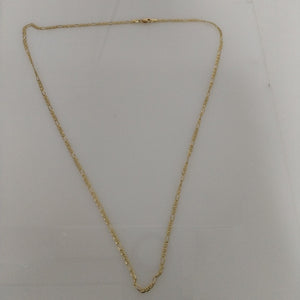 CADENAS TEJIDO FIGARO GUCHI ORO 10K 60 CM 5.3 GR (NUEVO)
