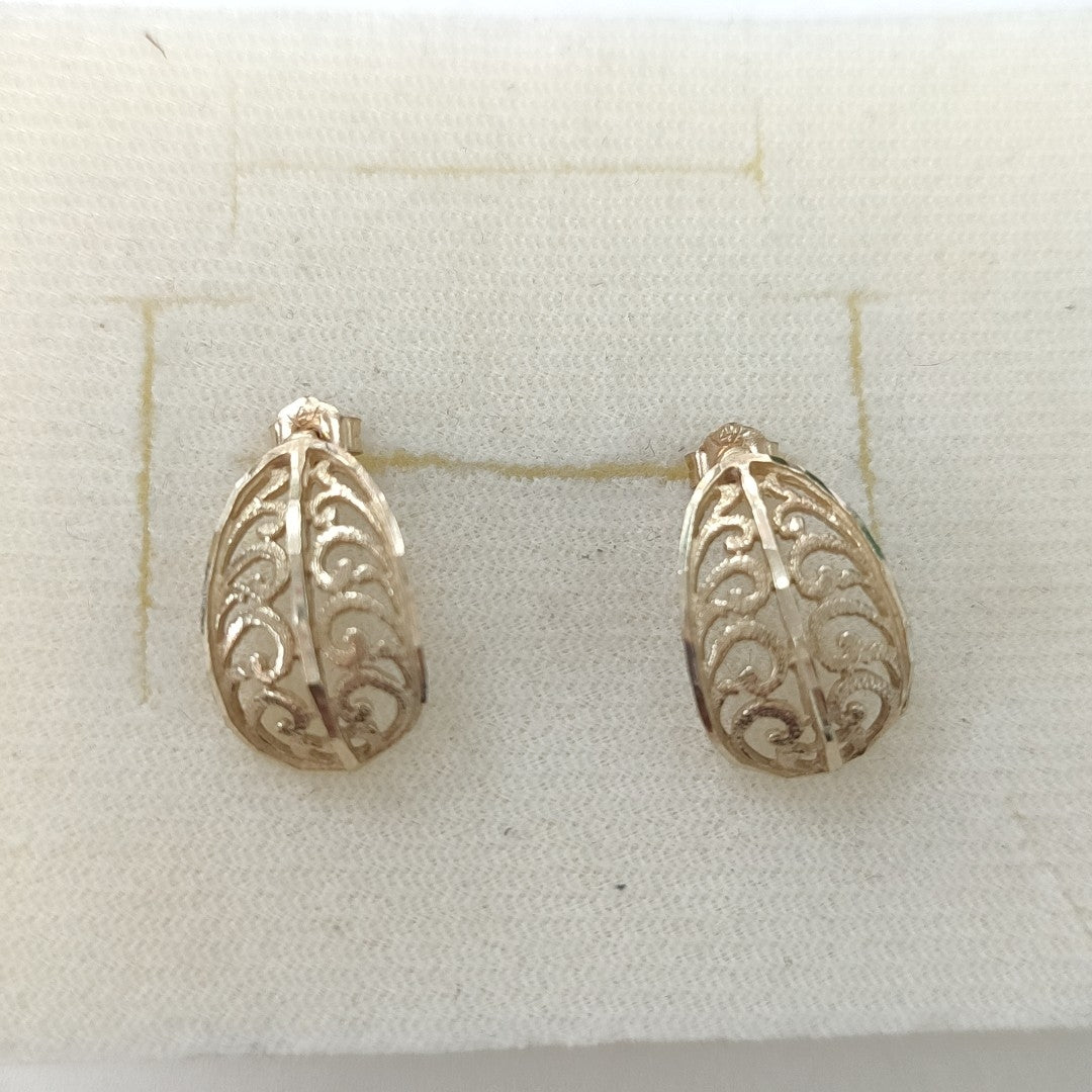 ARRACADAS PAR ORO 14 K 2,00 GRMS (SEMINUEVO)