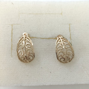 ARRACADAS PAR ORO 14 K 2,00 GRMS (SEMINUEVO)