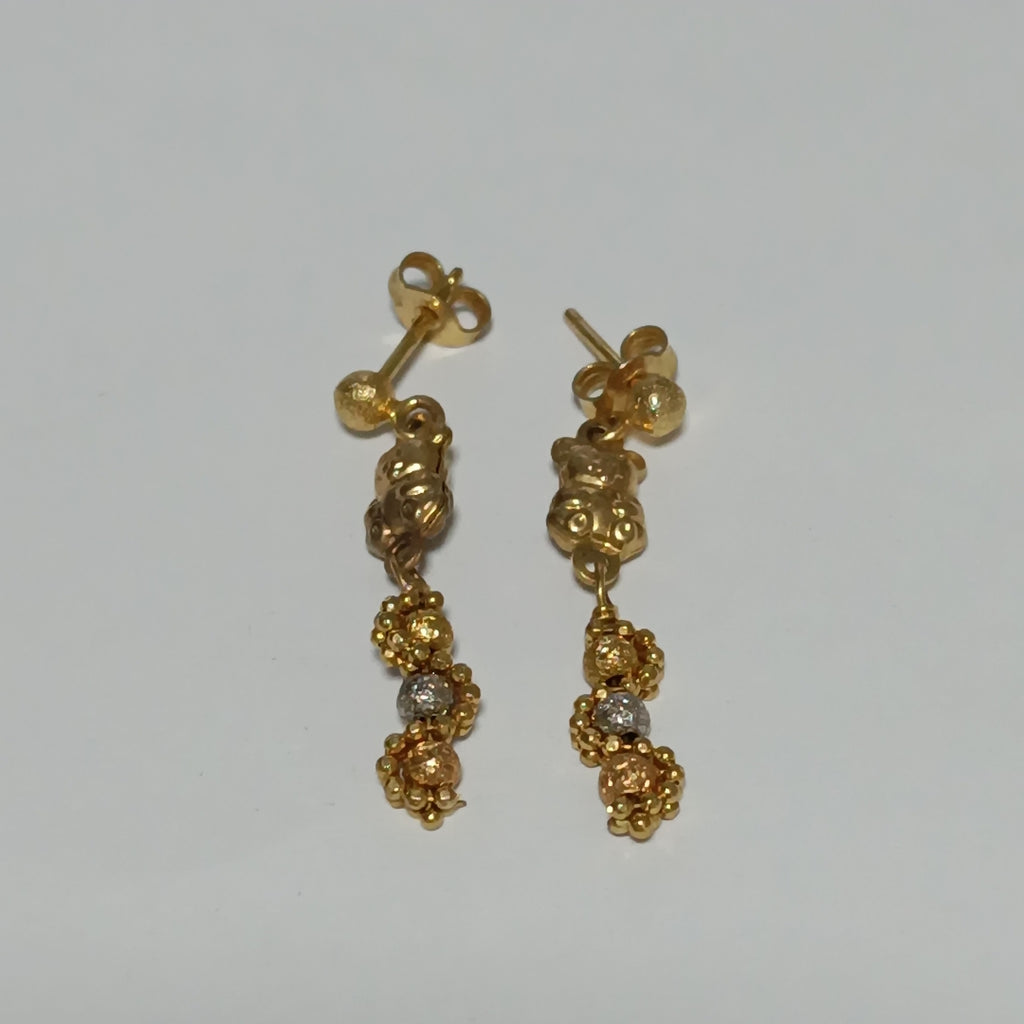BROQUELES PAR ORO 14 K 2.7 GRMS (SEMINUEVO)