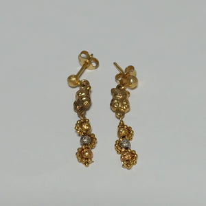 BROQUELES PAR ORO 14 K 2.7 GRMS (SEMINUEVO)