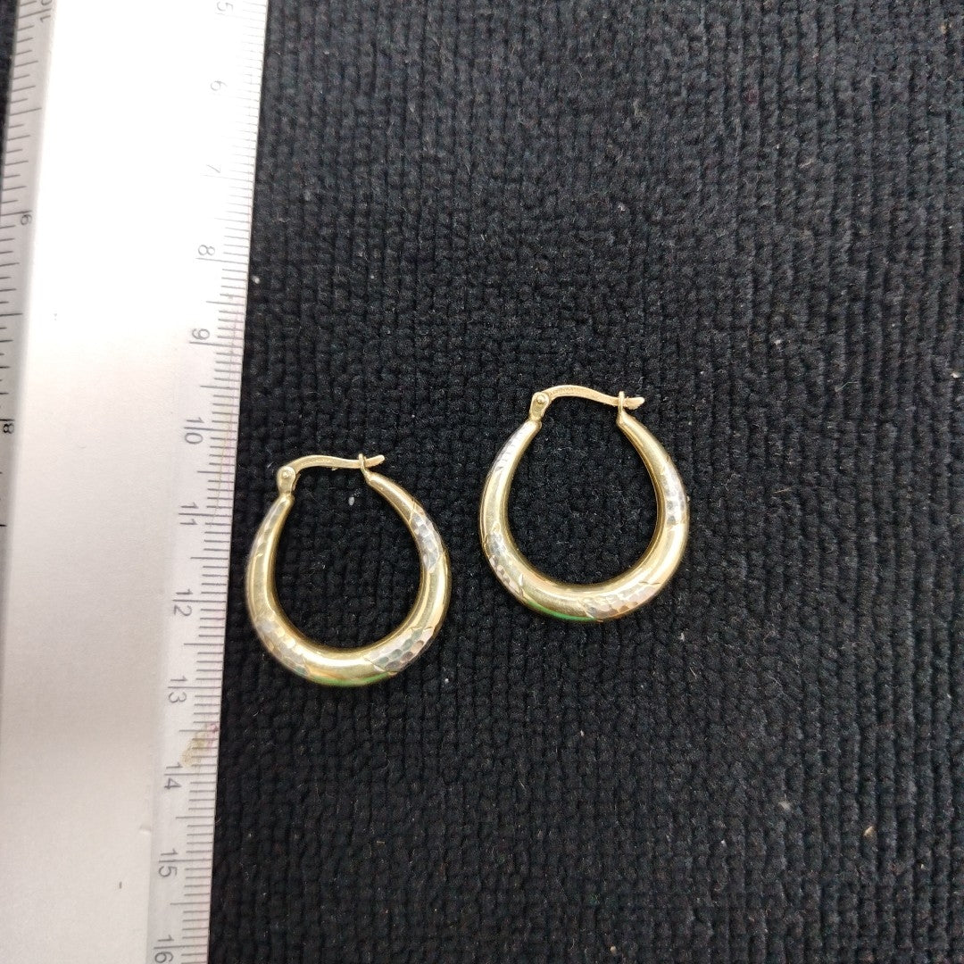 ARRACADAS PAR ORO 10 K 1.7 GRMS (SEMINUEVO)