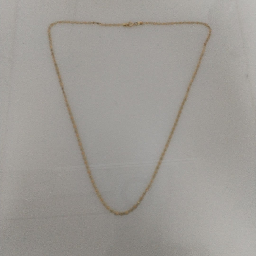CADENAS TEJIDO GUCHI ORO 10K 55 CM 2.9 GR (NUEVO)