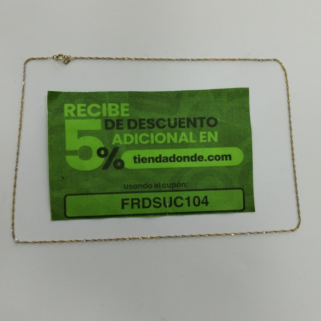 CADENA ORO 14 K 1.3 GRMS (SEMINUEVO)