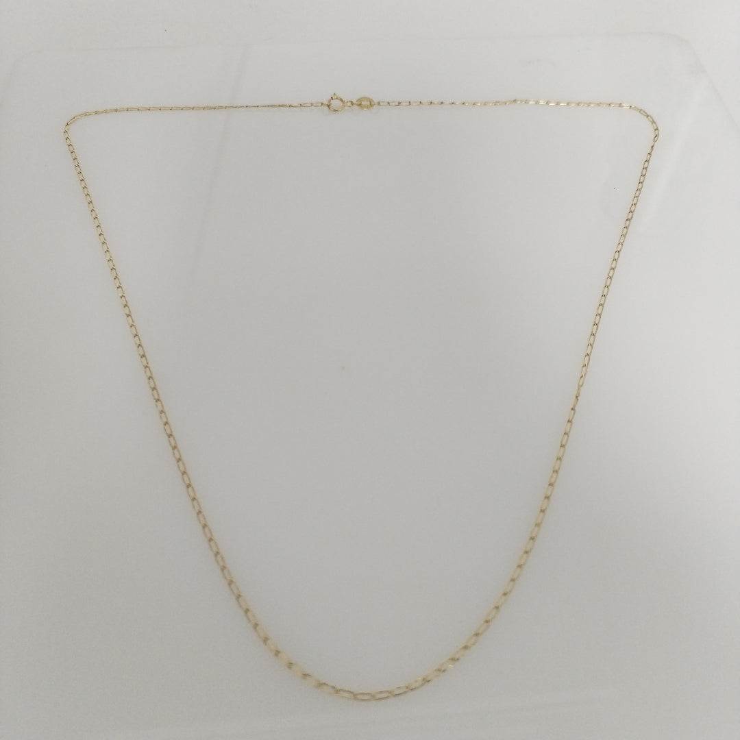 CADENAS TEJIDO ESLABONES ORO 10K 55 CM 1.9 GR (NUEVO)
