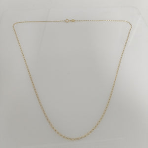 CADENAS TEJIDO ESLABONES ORO 10K 55 CM 1.9 GR (NUEVO)