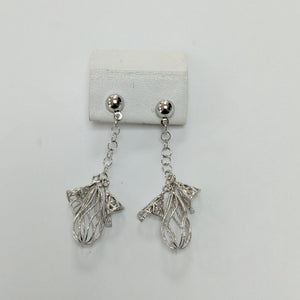BROQUELES PAR ORO,ORO BLANCO 14 K 5,10 GRMS (SEMINUEVO)