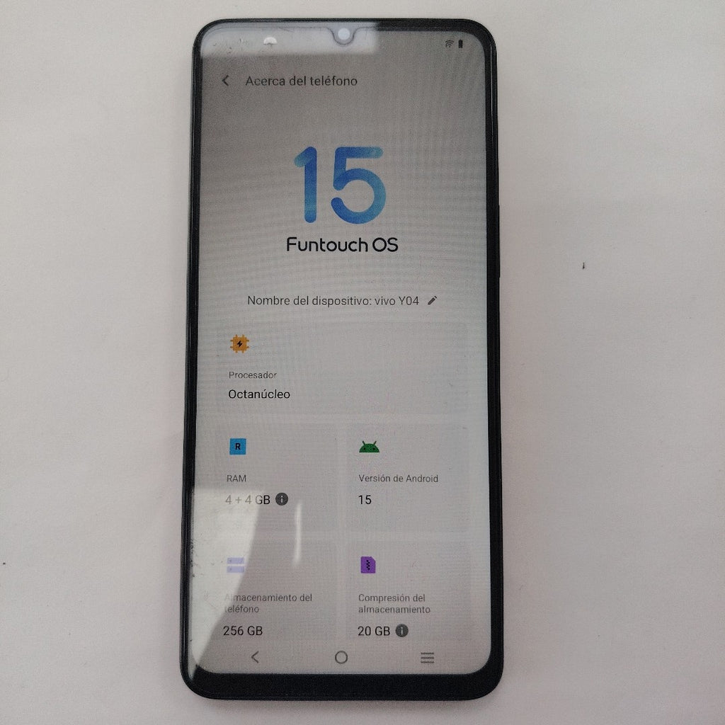 CELULAR VIVO Y04 V2430 (2025) 256 GB 4 GB RAM (SEMINUEVO)