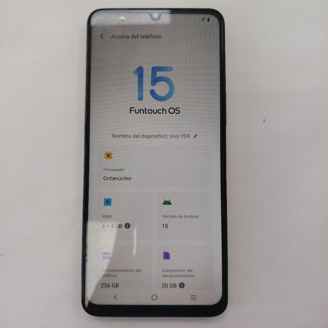 CELULAR VIVO Y04 V2430 (2025) 256 GB 4 GB RAM (SEMINUEVO)