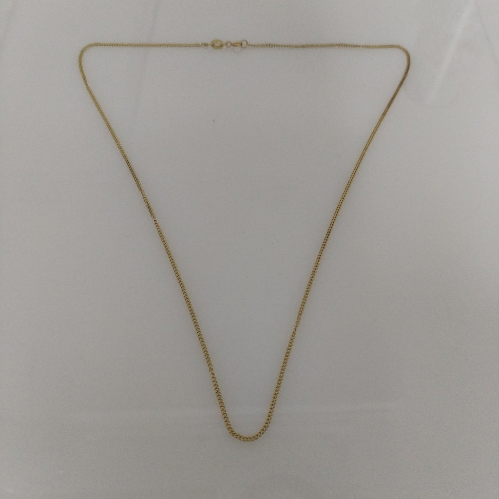 CADENAS TEJIDO BARBADA ORO 10K 50 CM 2.7 GR (NUEVO)