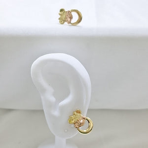 ARETES PAR ORO 14 K 1.8 GRMS (SEMINUEVO)