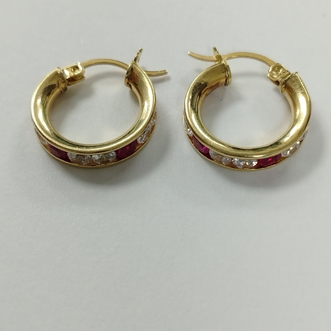 ARETES PAR ORO 14 K 3,00 GRMS (SEMINUEVO)