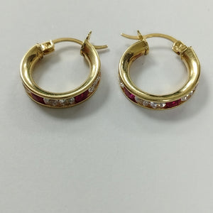 ARETES PAR ORO 14 K 3,00 GRMS (SEMINUEVO)