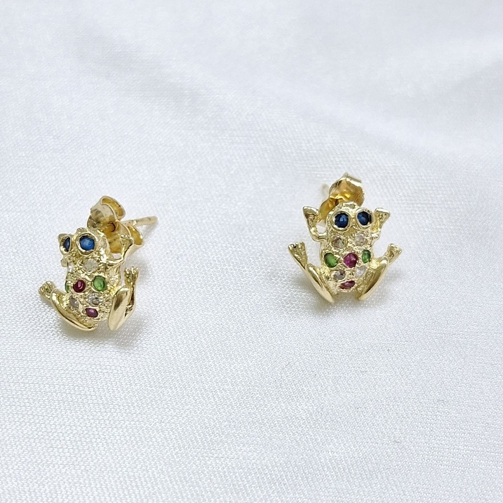 BROQUELES PAR ORO 14 K 2.9 GRMS (SEMINUEVO)