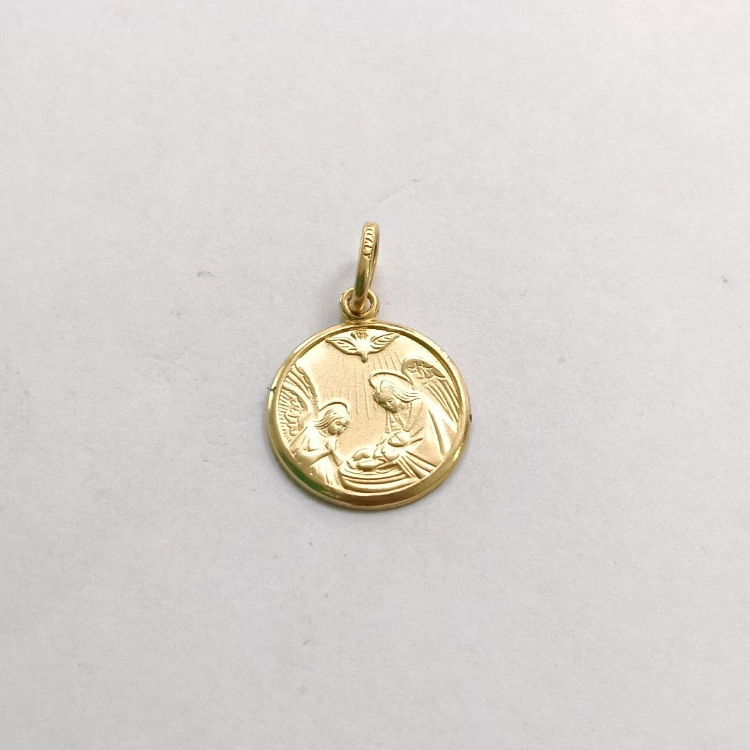 MEDALLA RELIGIOSA ORO 14 K 1,80 GRMS (SEMINUEVO)