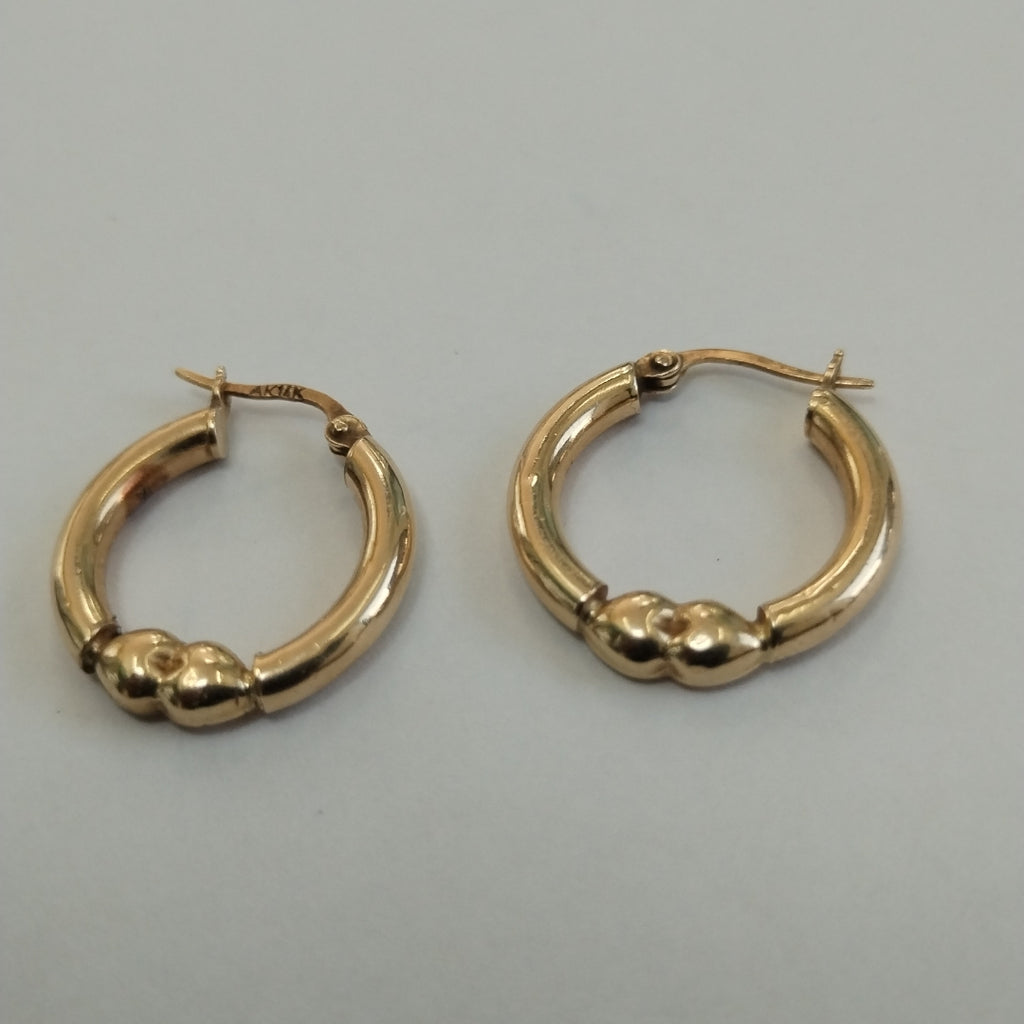 ARRACADAS PAR ORO 14 K 2.4 GRMS (SEMINUEVO)