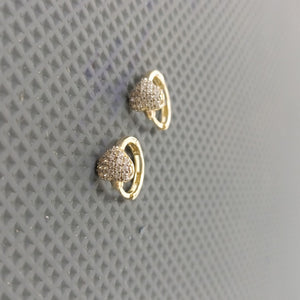 ARRACADAS PAR ORO 14 K 1.7 GRMS (SEMINUEVO)