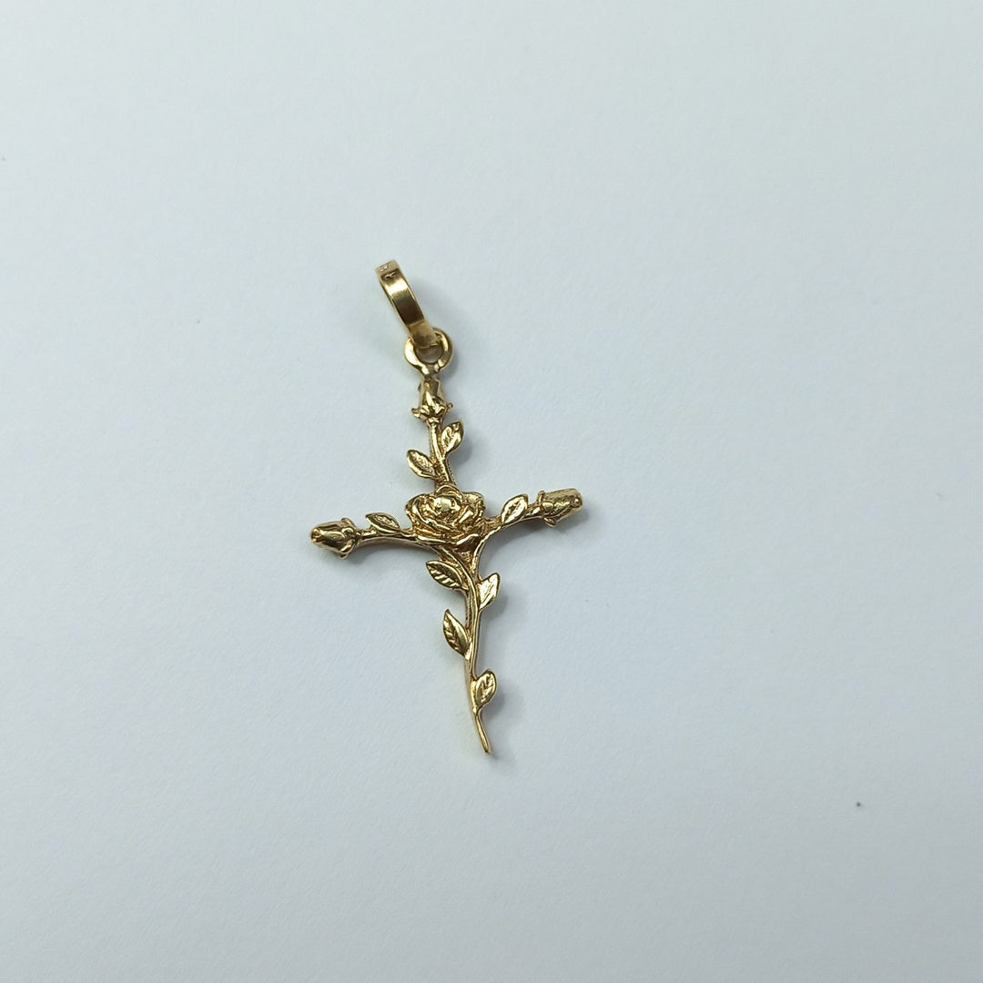 CRUZ,DIJE ORO 14 K 2,40 GRMS (SEMINUEVO)