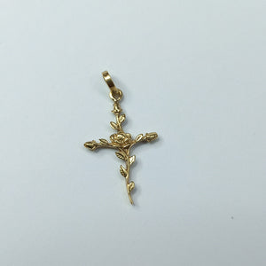 CRUZ,DIJE ORO 14 K 2,40 GRMS (SEMINUEVO)